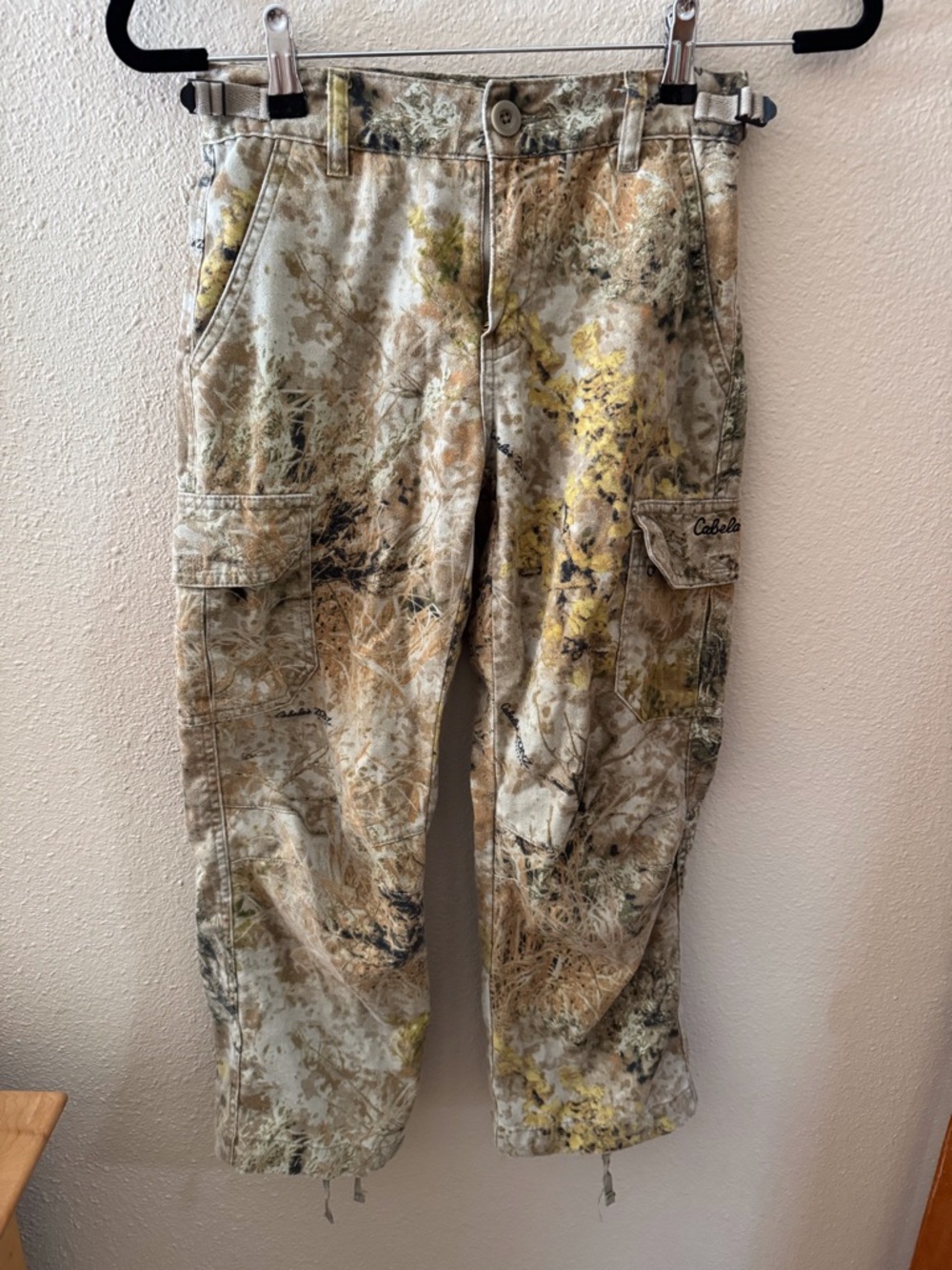 Cabela's Realtree-Style Camo Cargo Pants in Tan and Green